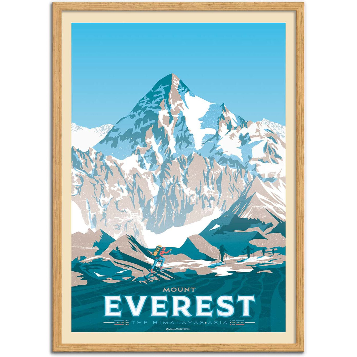 Affiche - Mount Everest - Olahoop Travel Posters