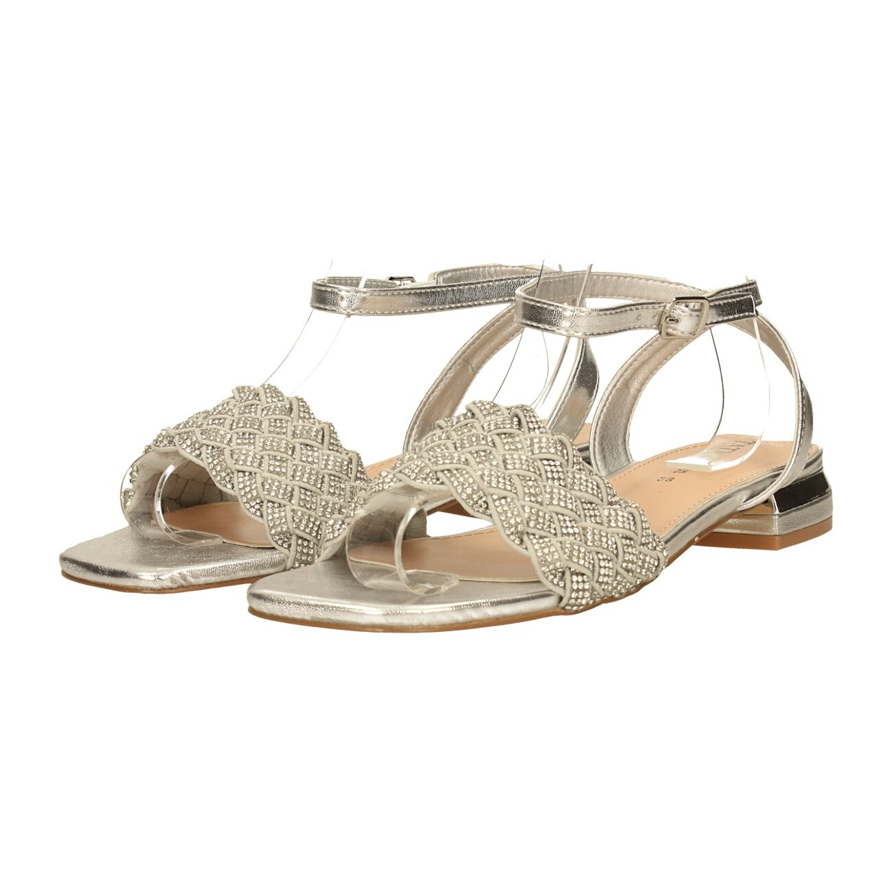Sandali Donna Tata Italia Argentato