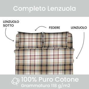 Intrecci – Completo lenzuola in cotone Singolo