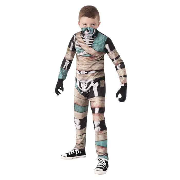 DISFRAZ MOMIA ESQUELETO INF