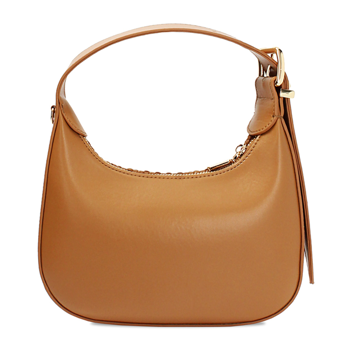 Mini bag donna cognac intrecciata