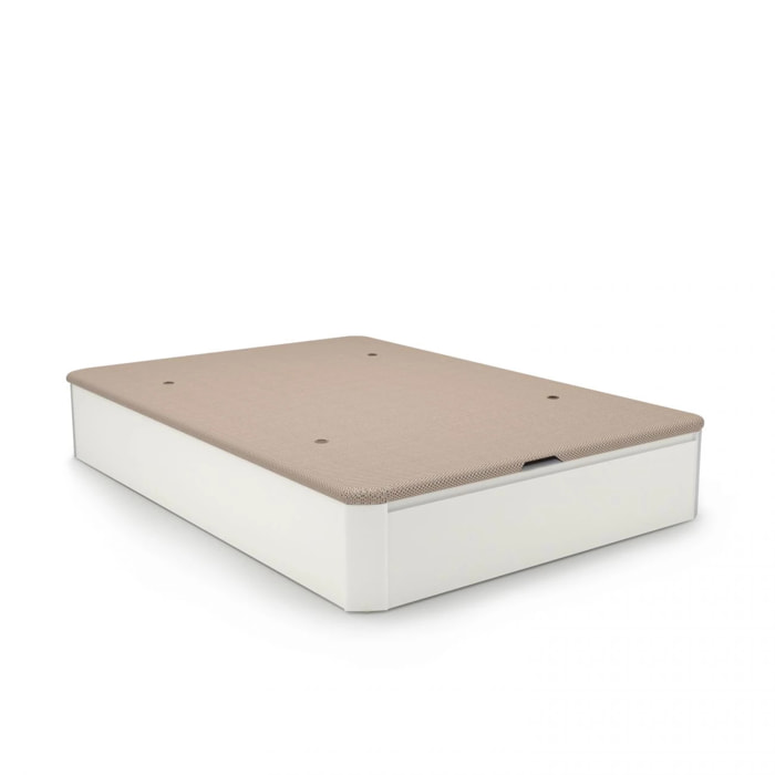 Canapé básico 135x190 cm en blanco Luxury 3D Blanco