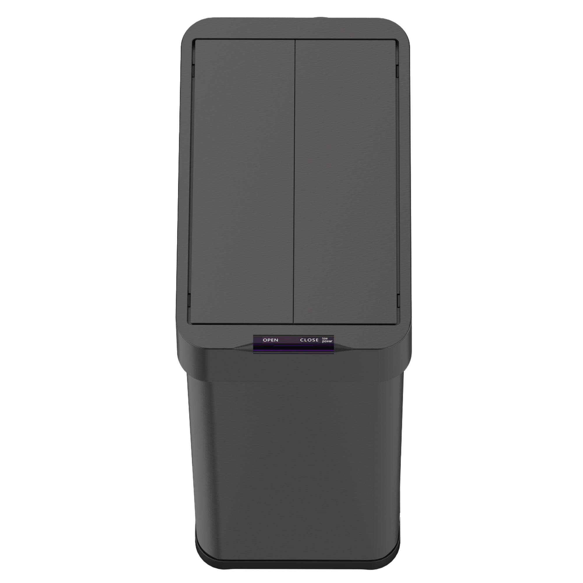 Poubelle automatique inox SILVERLAKE noir 70L