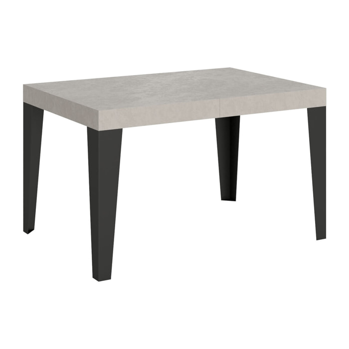 Tavolo allungabile 80x120/204 cm Flame cashmere telaio Antracite