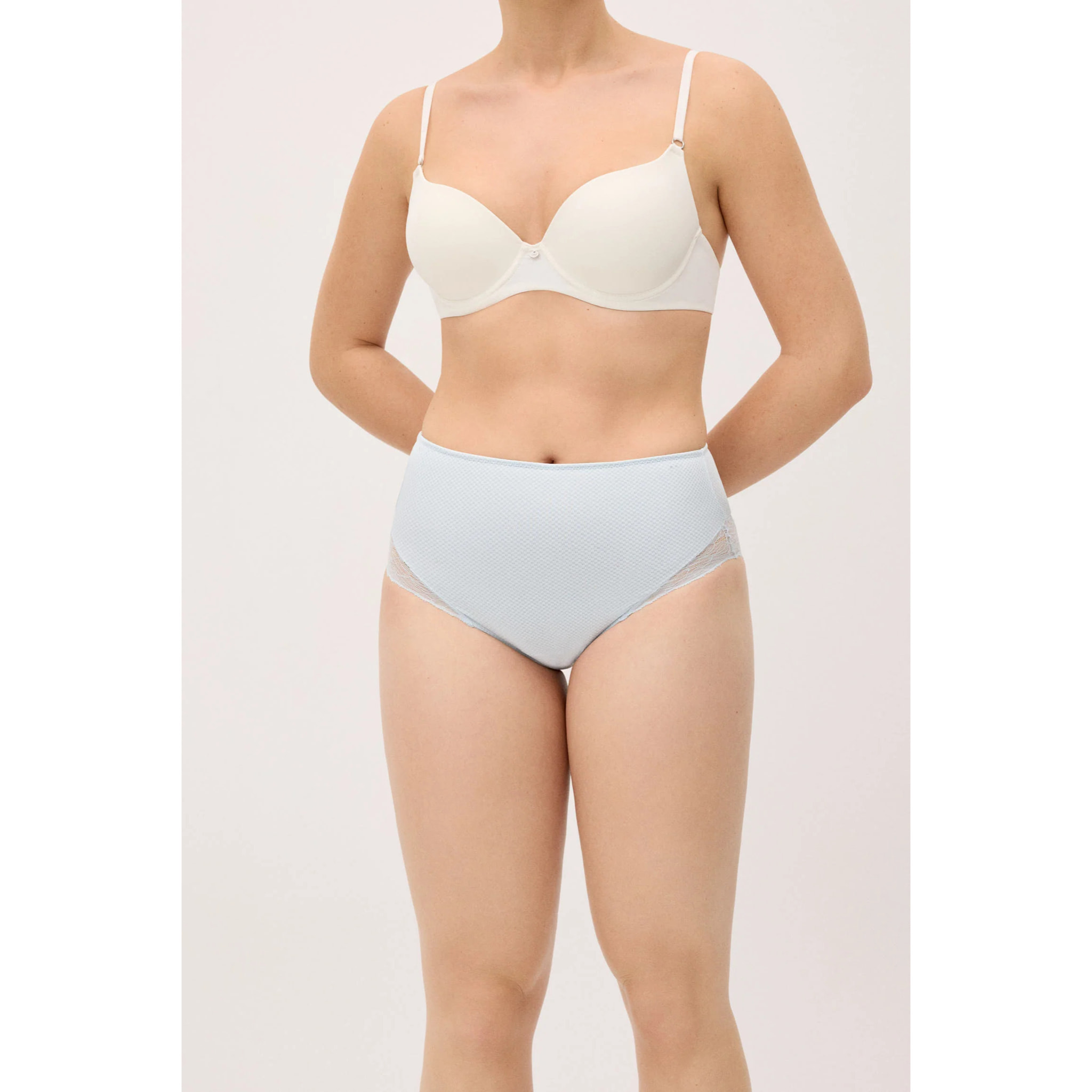 Slip vita alta donna Blu