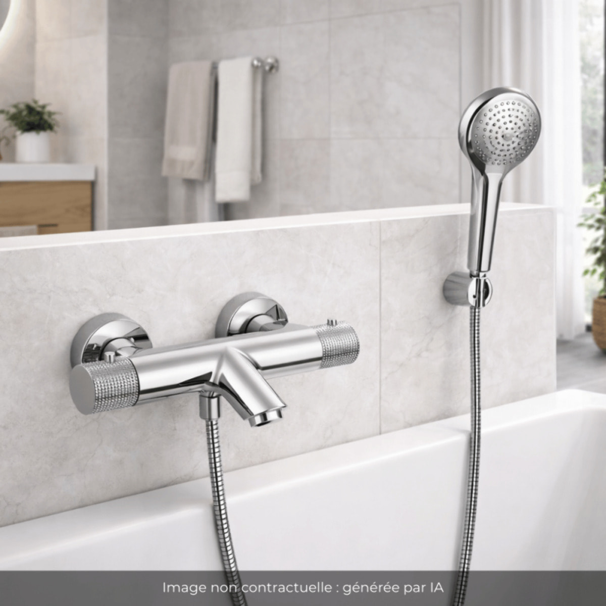 Mitigeur bain douche thermostatique PAINI Jewel chromé