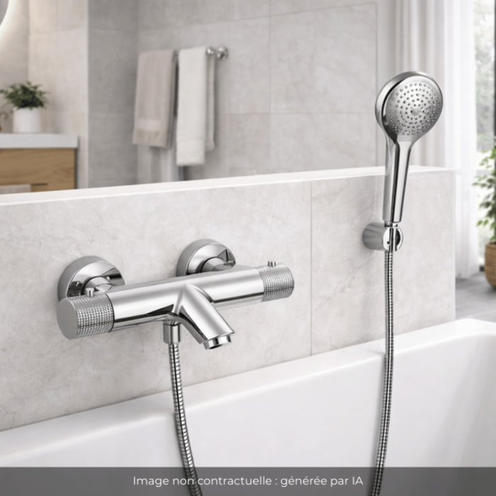 Mitigeur bain douche thermostatique PAINI Jewel chromé
