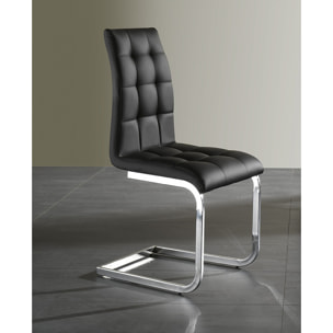 Tomasucci Lot de 4 CHAISES COZY BLACK Noir