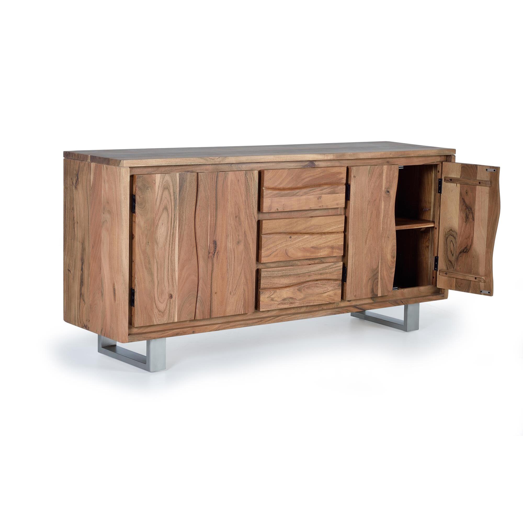 Aparador - madera de acacia - 172x45x82cm