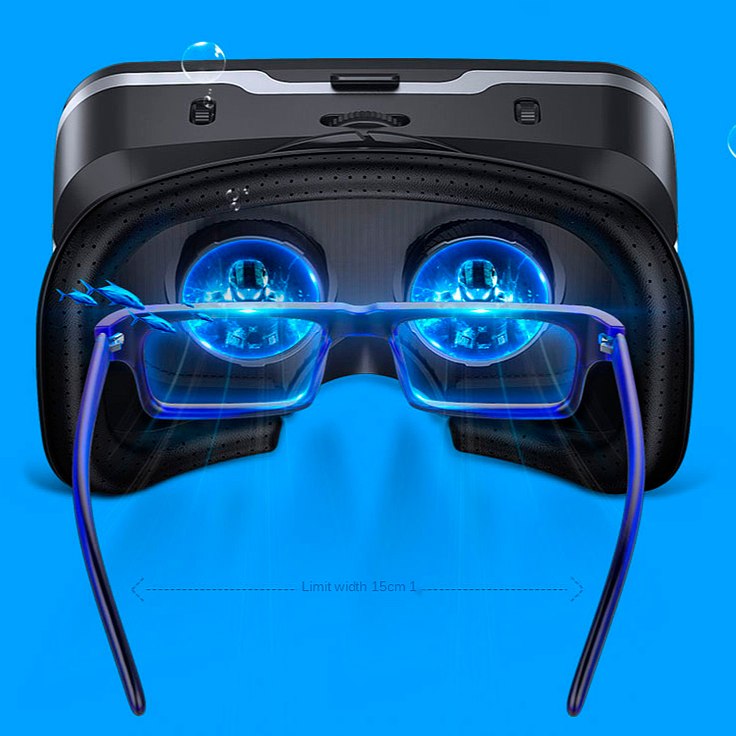 Occhiali per realtà virtuale G04EA. Vista panoramica a 360º. Compatibile con IOS, Android e HarmonyOS.