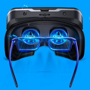 Occhiali per realtà virtuale G04EA. Vista panoramica a 360º. Compatibile con IOS, Android e HarmonyOS.