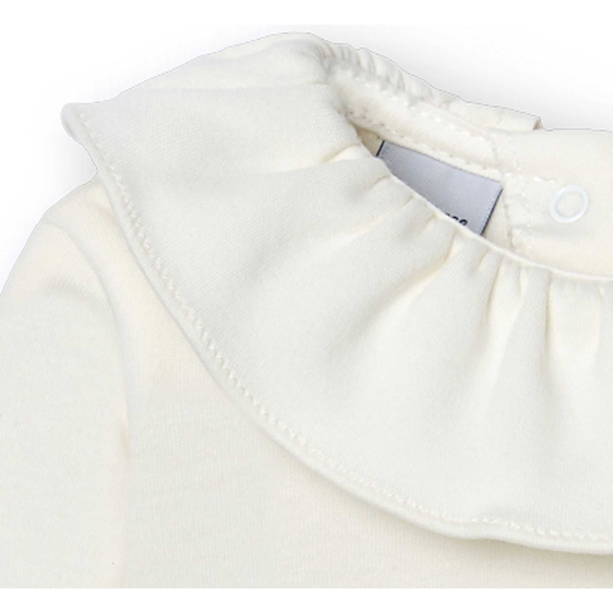 Camiseta bebé manga larga cuello volante