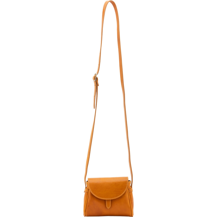 Borsa a tracolla da donna - Modello Seraphina Lux - Vera pelle - 14.0 x 18.0 x 7.0 cm