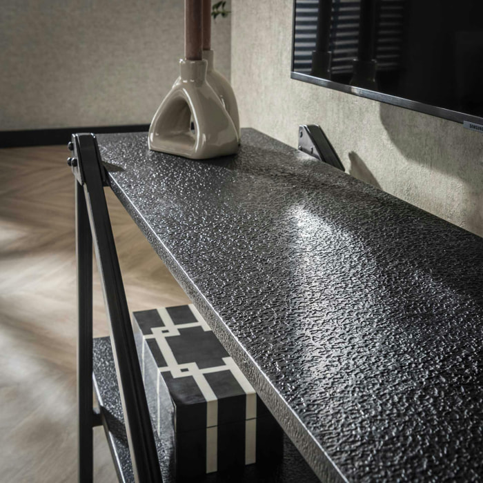 Banc tv moderne 2 niveaux 140 cm RALF
