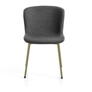 Oresteluchetta Set 4 Sedie RANN GREY GOLD