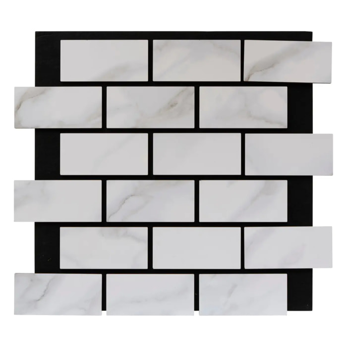 Panneau décoratif mural Clint gris 61x69cm