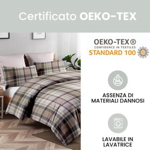 Intrecci – Set sacco piumino e federe in cotone Singolo