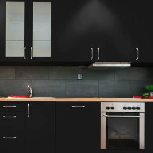 Rouleau adhésif décoratif Vinyle au Mètre - Noir - Sticker Lavable Imperméable Mur Cuisine Meubles