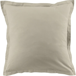 Lot De 2 Taies 100% Coton 57fils Latte