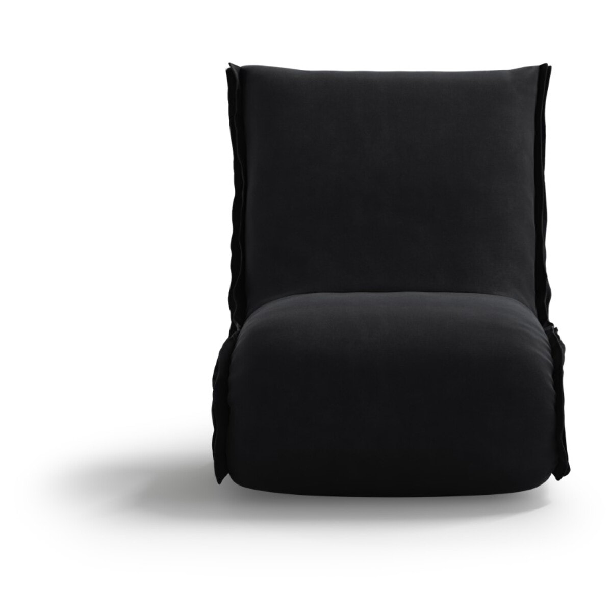 Fauteuil "Adeline" en velours noir