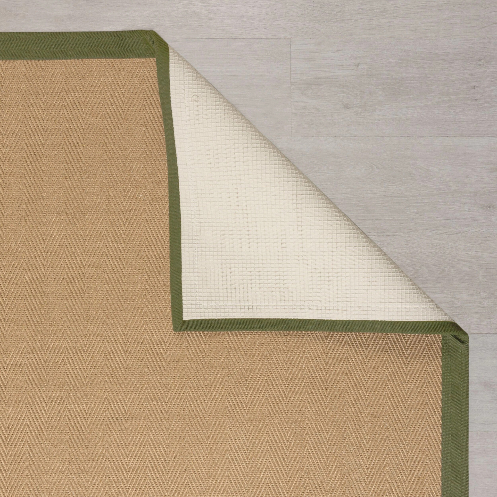 Tapis en jute antiderapant de couloir KIRA