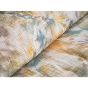 Parure housse de couette et taies oreiller 100% Satin de Coton imprimé