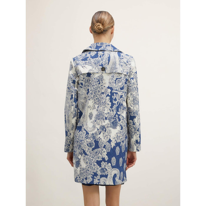 Motivi - Cappotto leggero jacquard - Blu