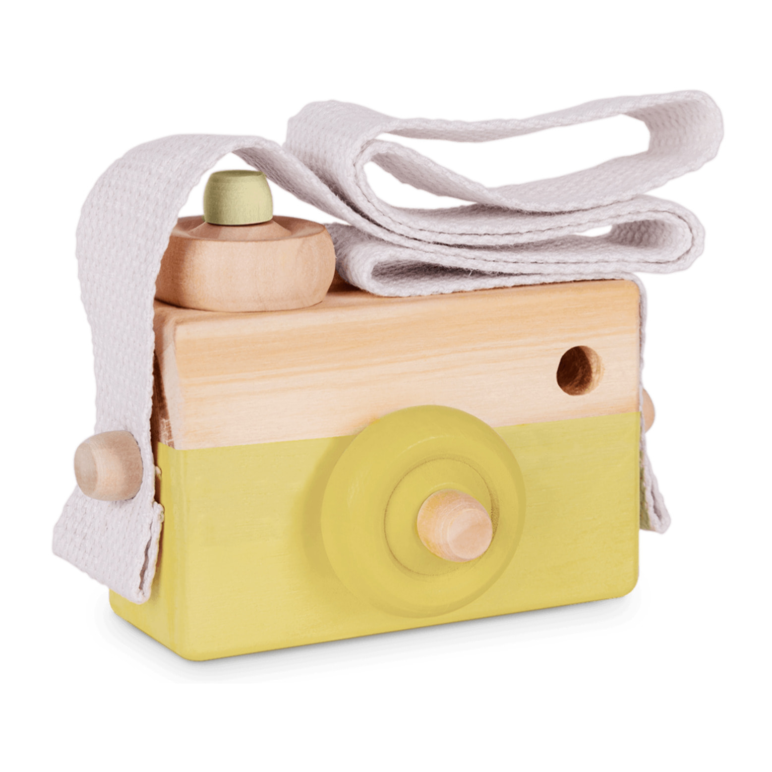 Cámara fotos PHOTOLOOM YELLOW de madera