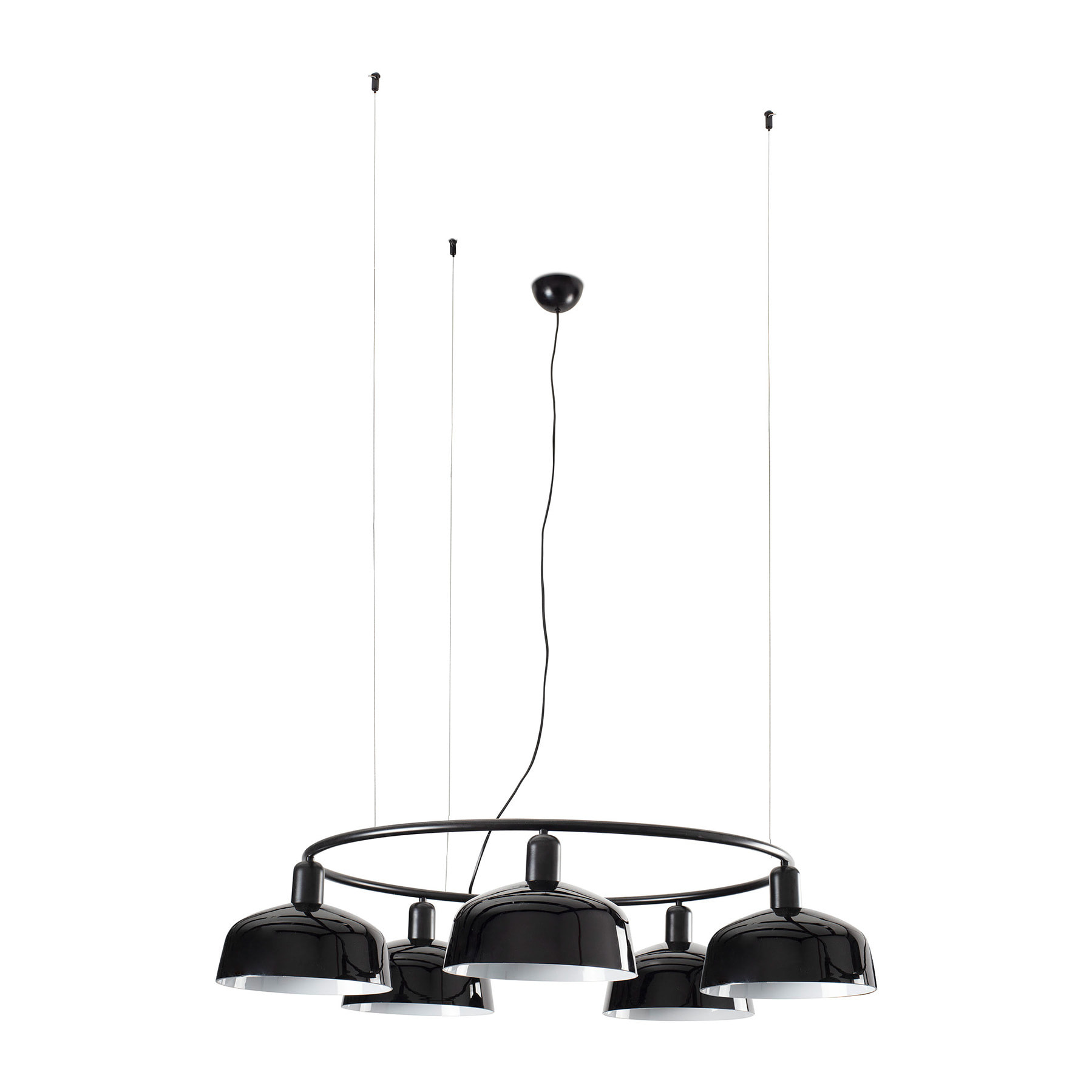 TATAWIN M Lampe suspension circulaire noire