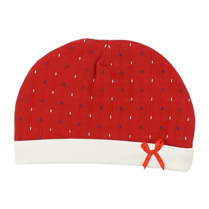 CAPPELLINO FELPA OPERATA ROSSA