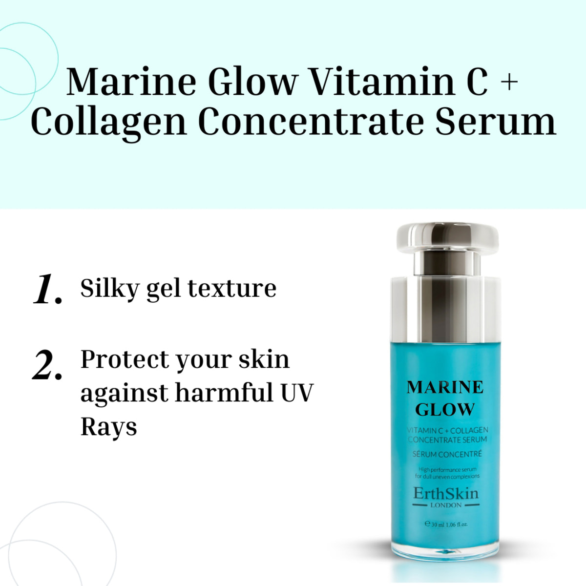 Concentrado de suero de vitamina C y colágeno Marine Glow