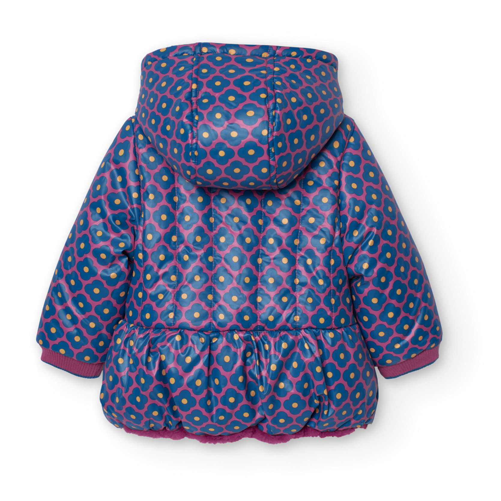 Parka reversible de bebé niña