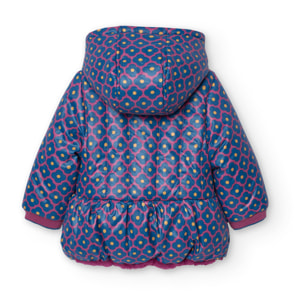 Parka reversible de bebé niña