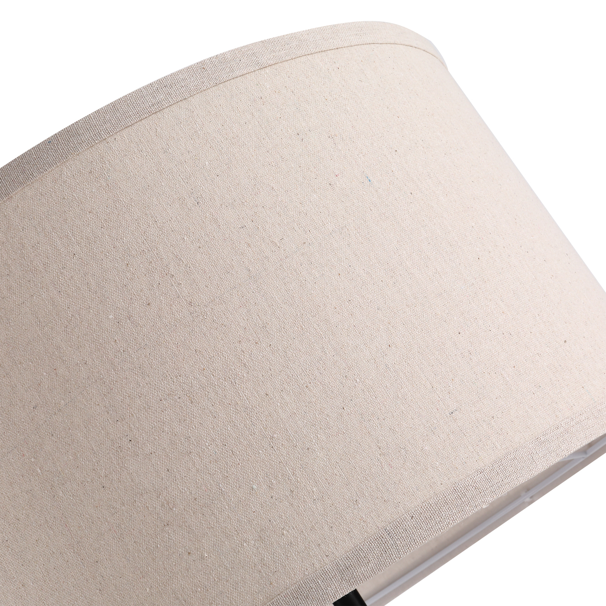 Lampadaire trépied style scandinave 40 W max. dim. 45L x 45l x 152H cm bois de pin lin beige