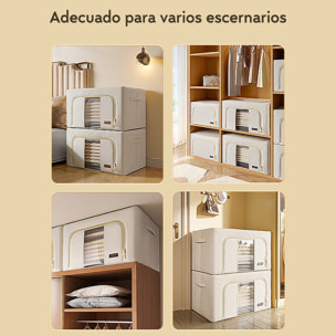 Caja de almacenamiento de ropa plegable de algodón