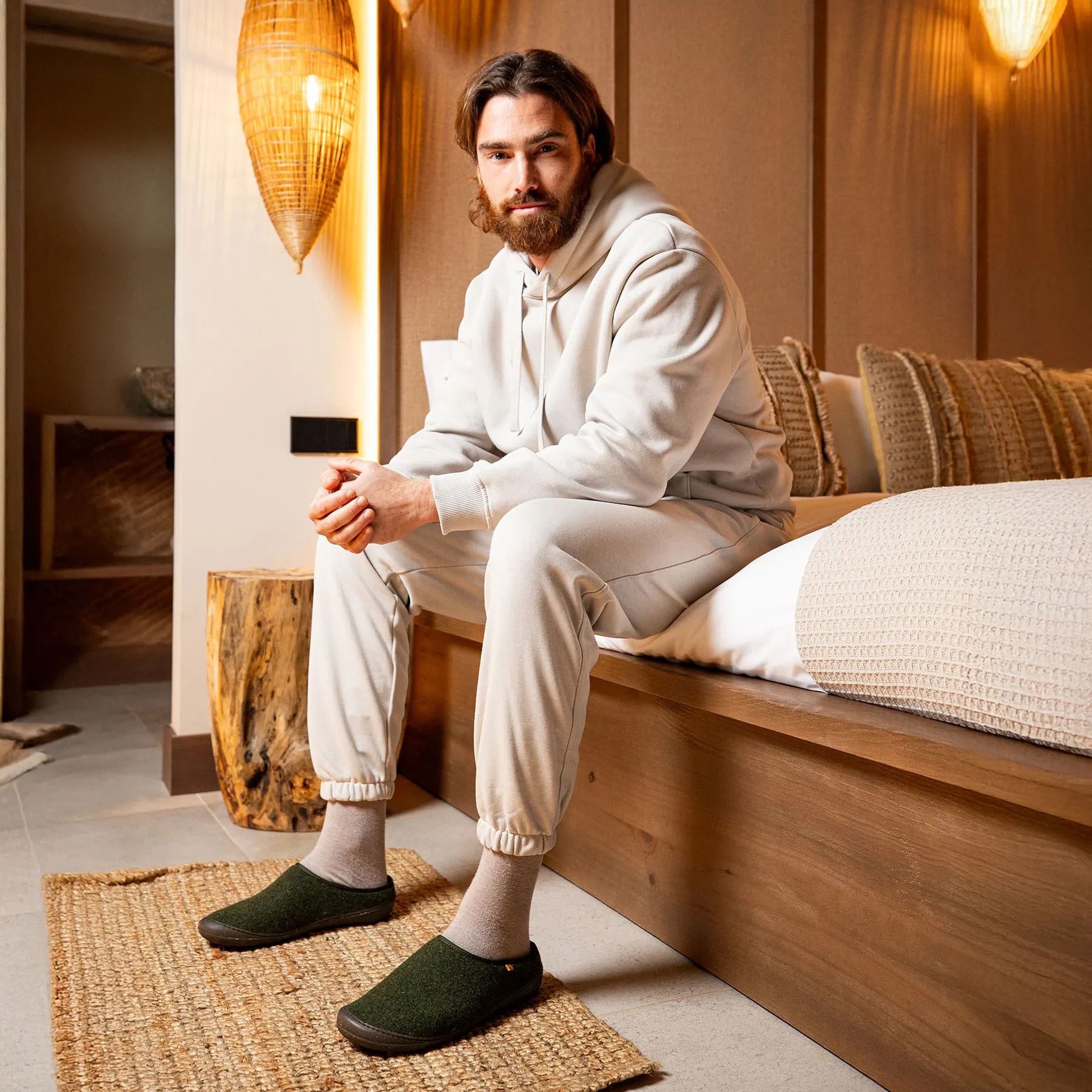 Zapatos NA66 WOOL FOREST/HOME color Forest