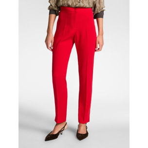 Elena Mirò - Pantaloni slim in tessuto stretch - Rosso