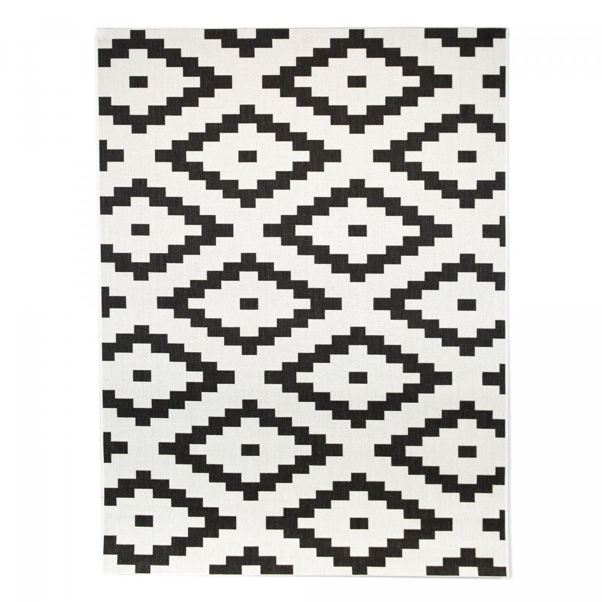 Tapis extérieur tissé kilim rectangle KEGA