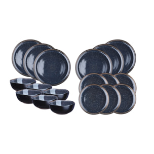 Service Les Essentiels IRIS - 18 pièces - Bleu nuit
