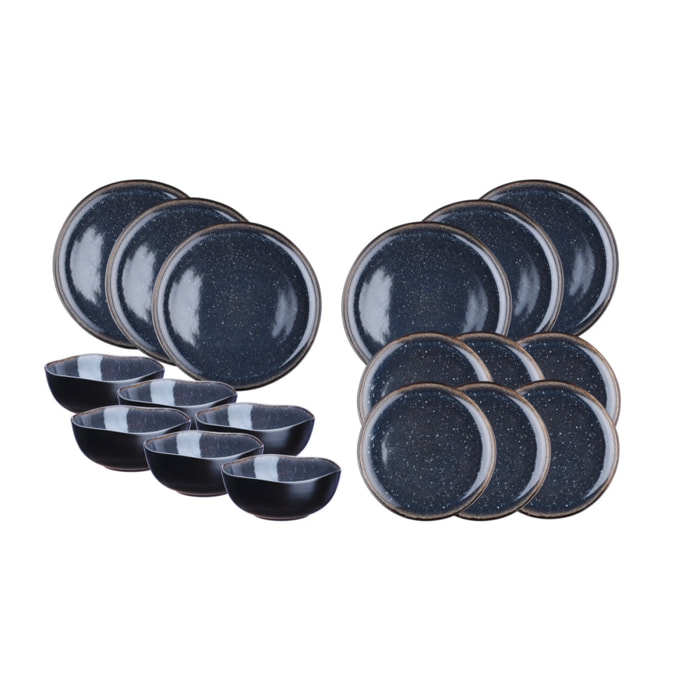 Service Les Essentiels IRIS - 18 pièces - Bleu nuit
