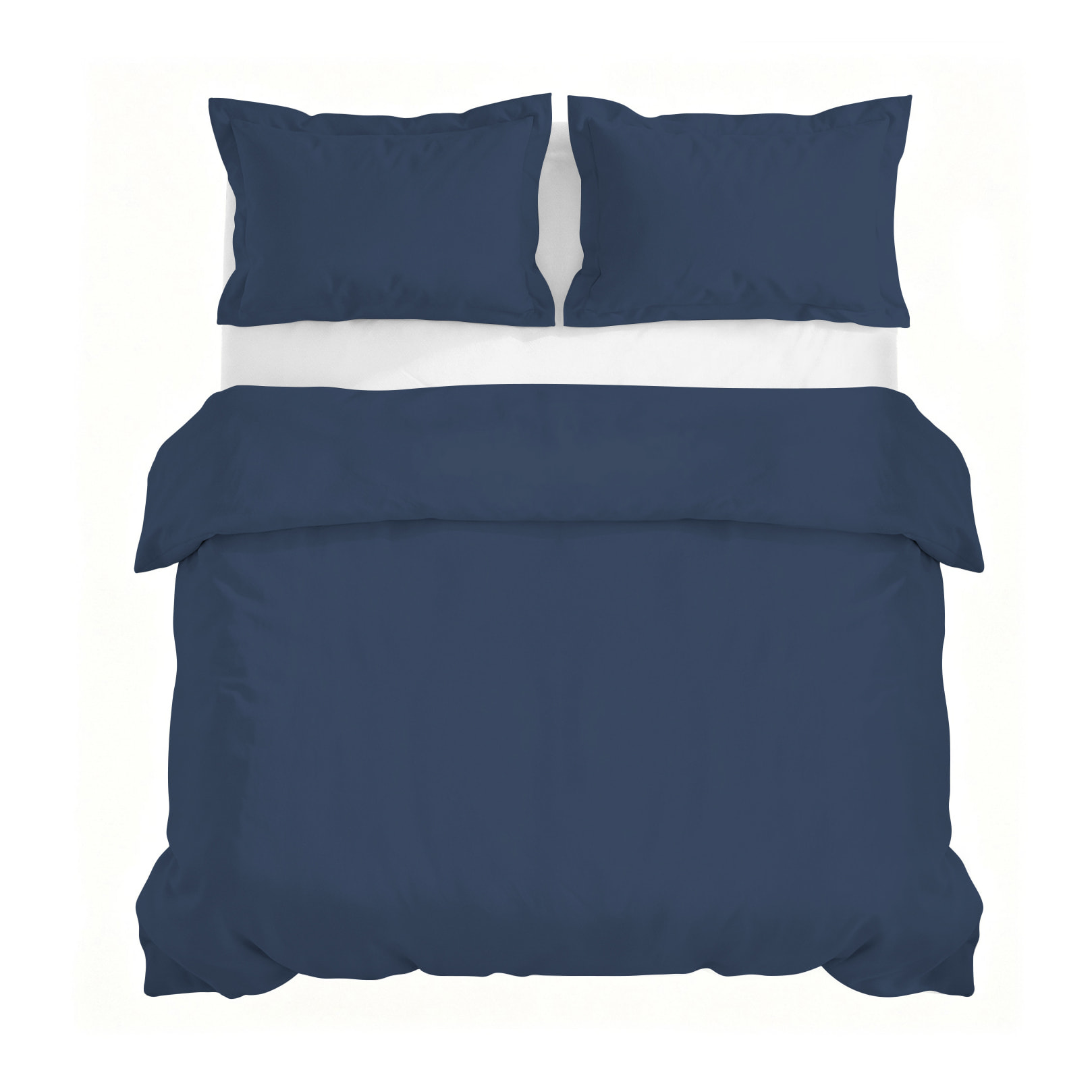 PARURE COPRIPIUMINO RASO CLOE, 100% Raso di Cotone, Made in Italy - AVIO