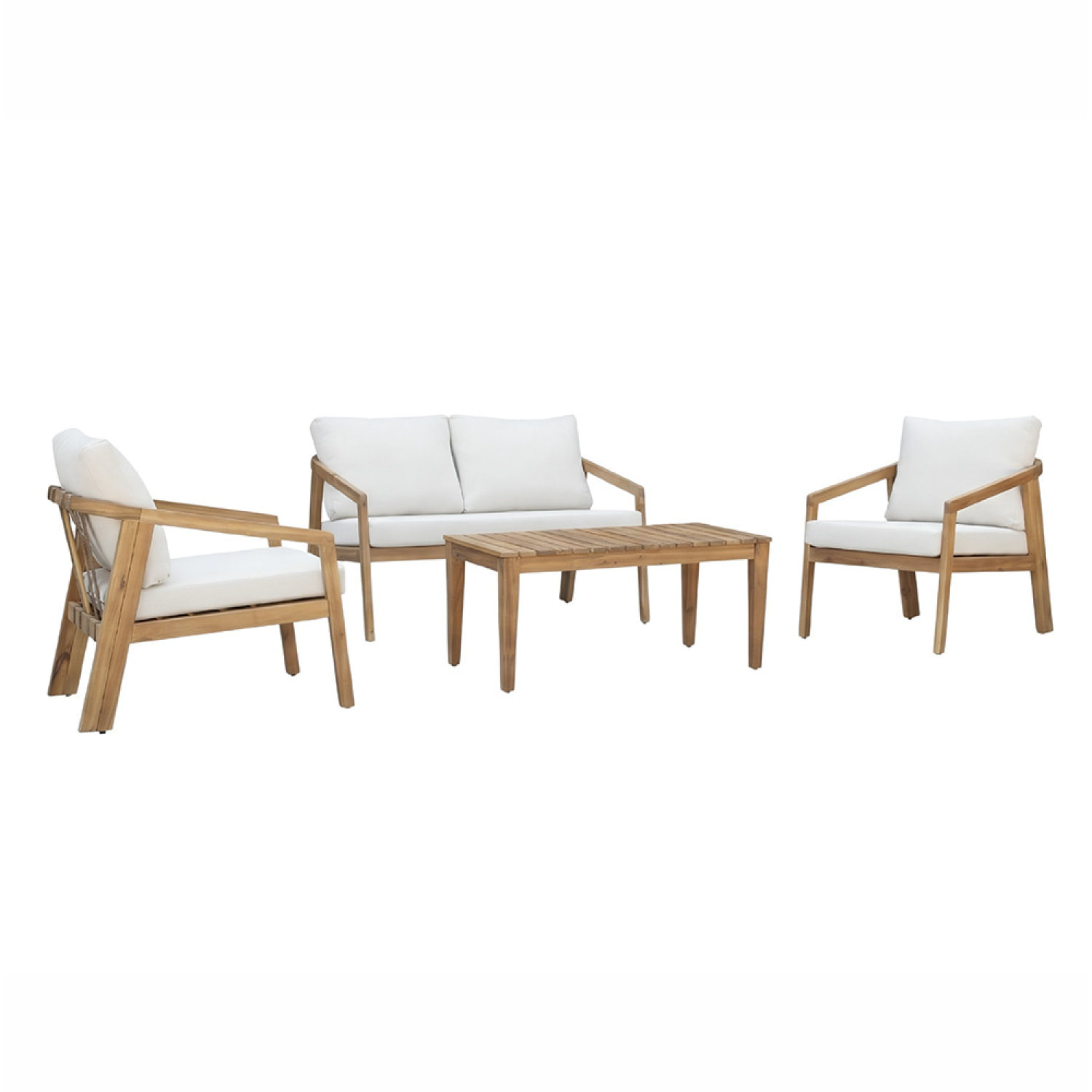 Salon de jardin 4 places en bois d’acacia VINH