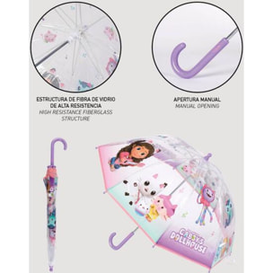 Paraguas Manual Poe Burbuja Gabby´S Dollhouse Lilac