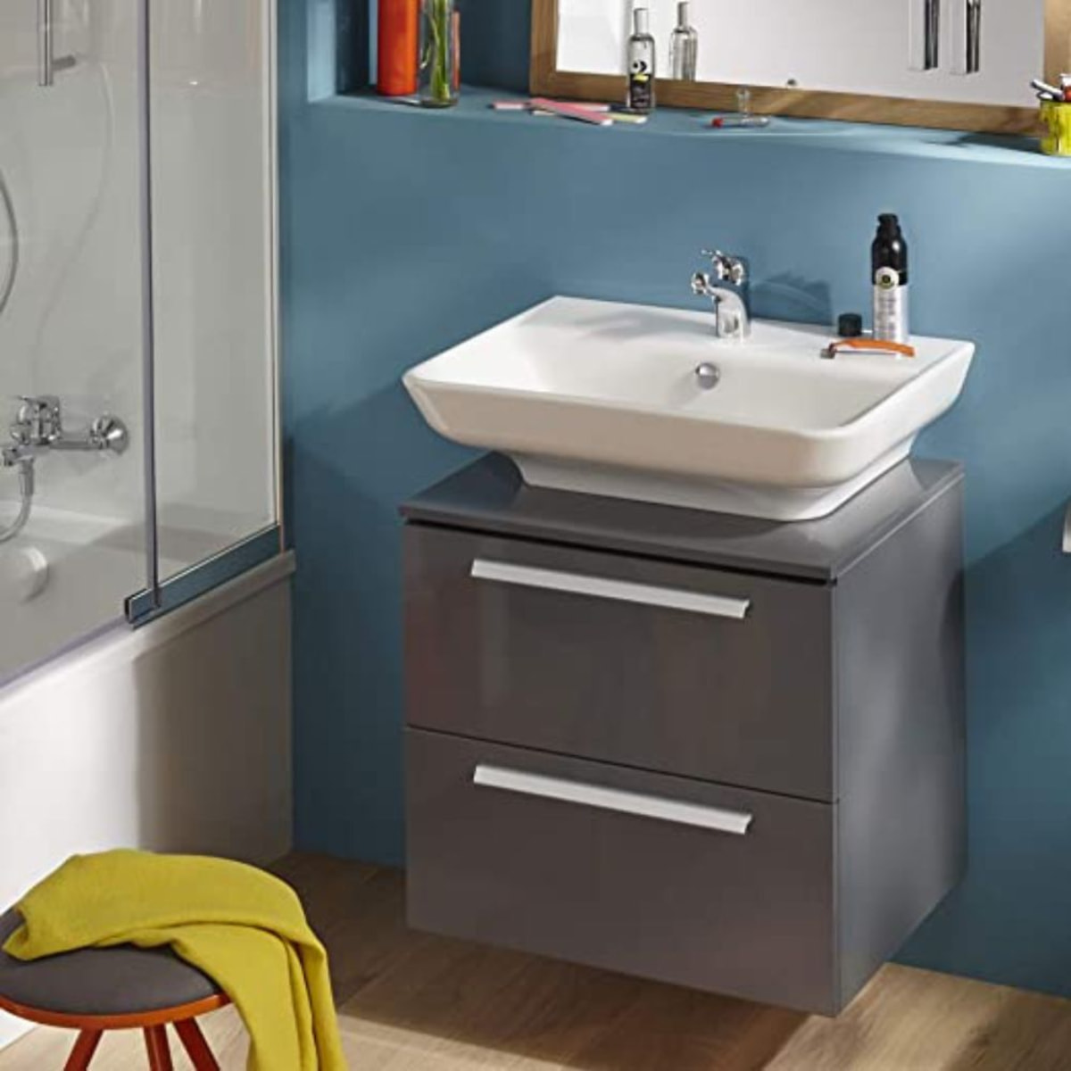 Lavabo PMR Struktura meulé, Blanc