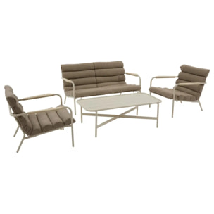 Salon de jardin Solani 4 places argile