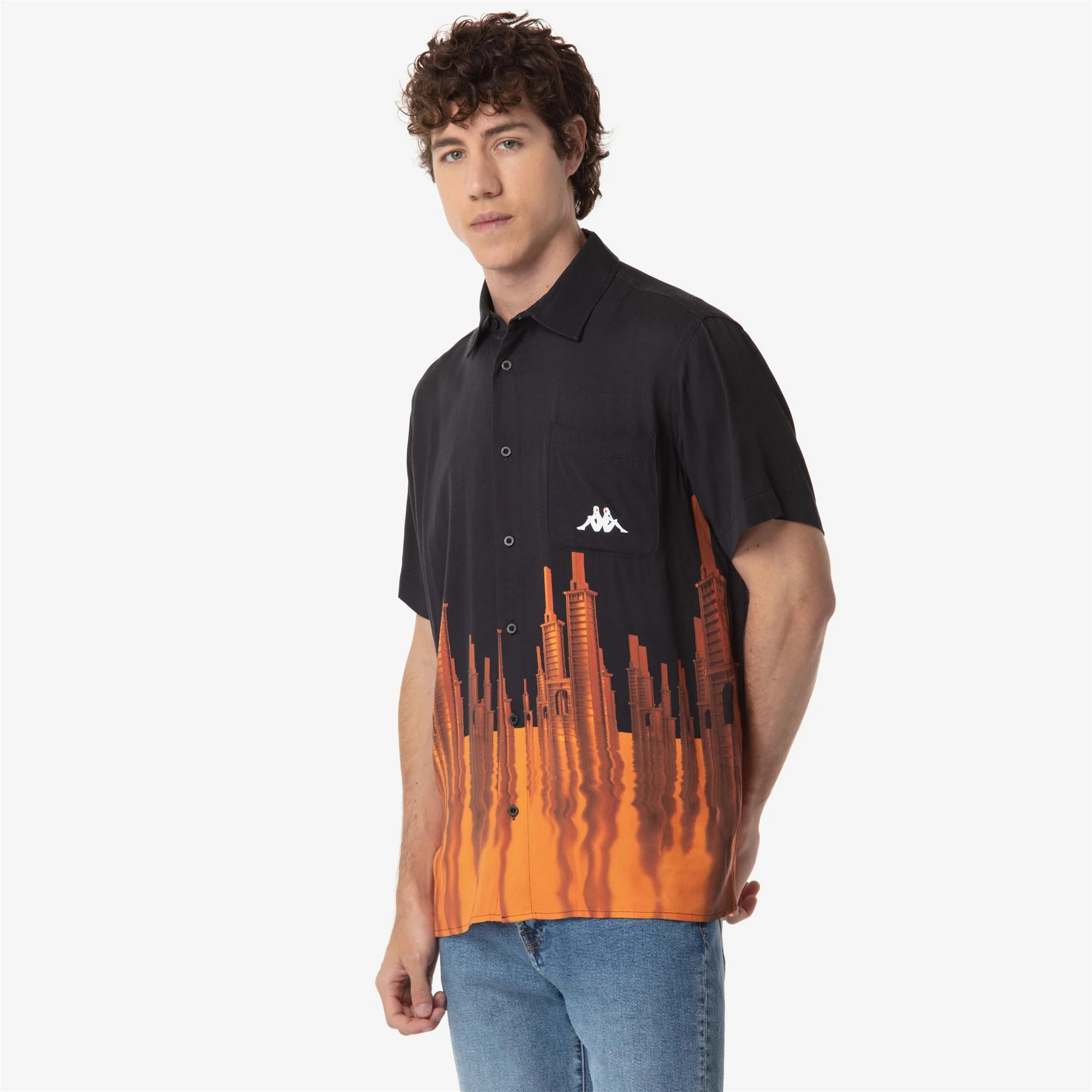 Kappa - Camicie Uomo Nero - Authentic Voyager Kff