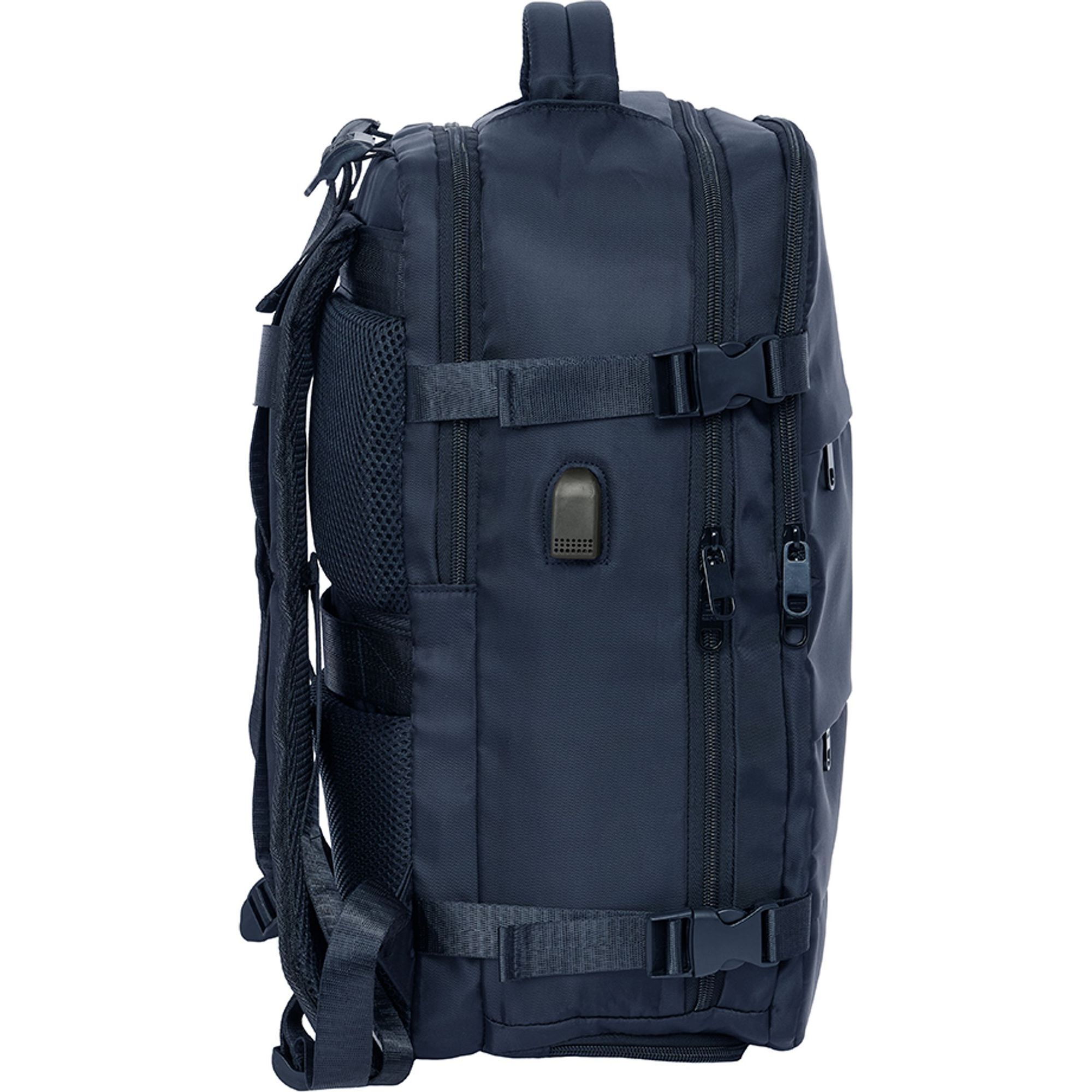 Mochila viaje cabina portatil 15,6 safta "marino"