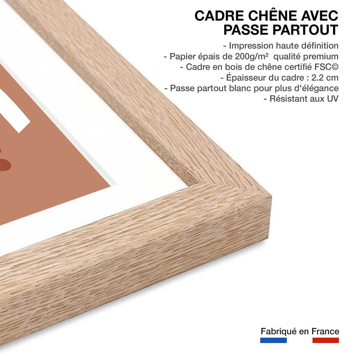 Affiche Voyage à Rome Affiche sous cadre bois
