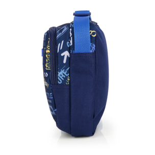 Bandolera infantil Gabol SKULL azul y resistente al agua