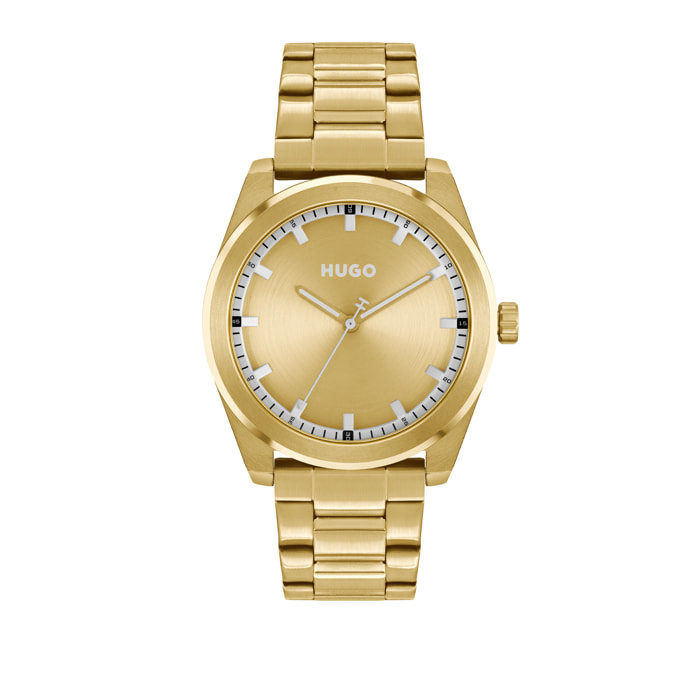 Reloj Hugo 1530354 Hombre Analogico Cuarzo con Correa de Acero inoxidable